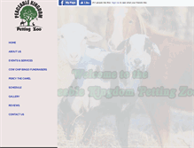 Tablet Screenshot of peaceablekingdompettingzoo.com